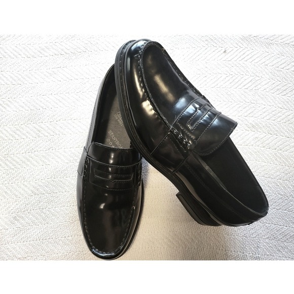 Nunn Bush Loafers Dress Shoes Slip On Comfort Classic Black Mens Size - Picture 7 of 8